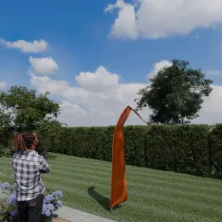 Original Balifahne, kupfer. Die Fahne ist in 3, 4, 5 und 6 Meter erhältlich. Auswahl: 3 Meter Variante