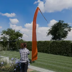 Original Balifahne, kupfer, Auswahl: 6 Meter Variante