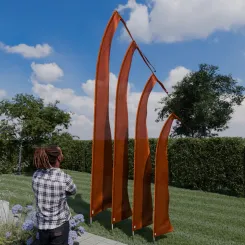 Original Balifahne, kupfer. Die Fahne ist in 3, 4, 5 und 6 Meter erhältlich. 