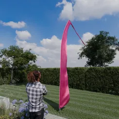 Original Balifahne, pink, Auswahl: 5 Meter Variante