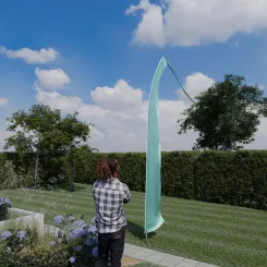 Original Balifahne, türkis, Auswahl: 5 Meter Variante