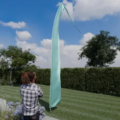 Original Balifahne, türkis, Auswahl: 6 Meter Variante