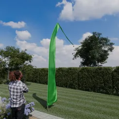 Original Balifahne, grün. Die Fahne ist in 3, 4, 5 und 6 Meter erhältlich. Auswahl: 5 Meter Variante