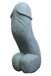 Phallus gebogen, ca. 80 cm hoch 