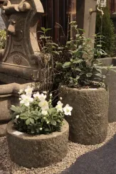 Trog, rund, raue Außenfläche, 40 cm Ø 