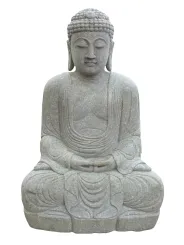 Seated Buddha, Japanese, 150 cm H 