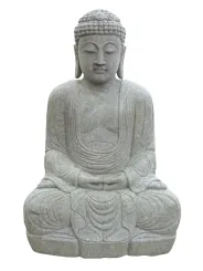 Seated Buddha, Japanese, 170 cm H 