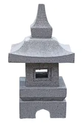 Japanese stone lantern model Yukimi Gata, 40 cm H 