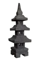 Japanese stone lantern model Pagoda Gata, 80 cm H 