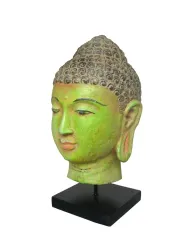 Buddha-Head on Stand, 26 cm 