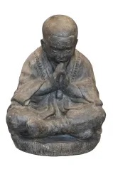 Seated monk, 47 cm H 