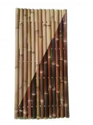Bambus Zaun Element, dunkel 240cm Hoch 