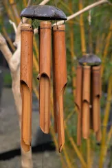 Windspiel Bali, 50 cm | Bambus und Kokosnuss. Natürlich 