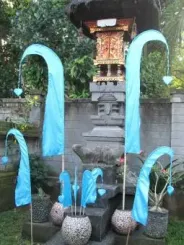 Original Balifahne, aquamarine, inkl. 2teiligem Fahnenstab. Das Komplettset ist in den Größen 120 cm und 200 cm erhältlich. 