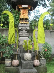 Original Balifahne, jadegrün, inkl. 2teiligem Fahnenstab. Das Komplettset ist in den Größen 120 cm und 200 cm erhältlich. 