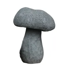 porcini, ca. 30 cm H Basanite, handmade 