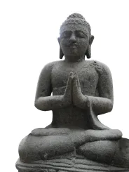 Seated Buddha, Indian, 60 cm H 