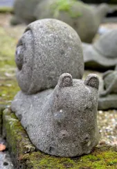 Schnecke, Skulptur aus Naturstein 