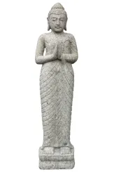 Standing Buddha, Indian, 120 cm H 