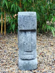 Tiki-Kopf, ca. 30 cm, Basanit 