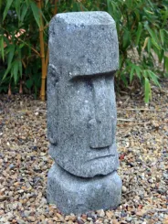 Tiki-Kopf, ca. 50 cm, Basanit 