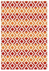 Outdoor-Teppich, FH-56 Rot/Orange Multi (120 cm x 180 cm) 