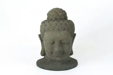 Buddha head, 20 cm - Olive 