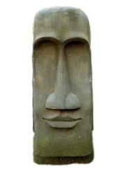 Tiki-Kopf, 75 cm, olive 
