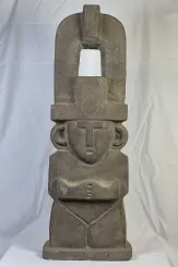 Maya-Statue, glatte Oberfläche, ca. 80 cm hoch 