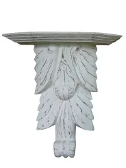 Konsole – verziertes Regal aus Holz, Albasiaholz, 35 cm 