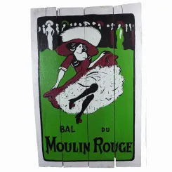 Handbemaltes Schild „Moulin Rouge“, 60 x 40 cm 
