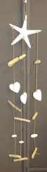 Deco Mobile star, approx. 100cm long drift wood, natural 