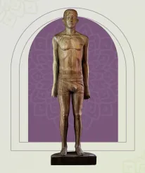 Unikat: Stehender Mann – lebensgroßes Kunstobjekt aus Suarholz 