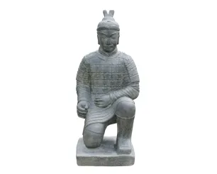 Kneeling Chinese warrior, 100 cm 