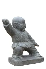 stehender Kung-Fu-Mönch mit Brille, 60 cm 