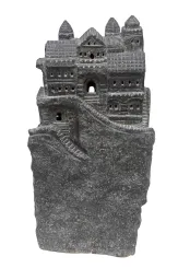 Burg auf Felsen, 80 cm 