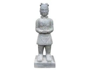 Kneeling Chinese warrior, 100 cm 