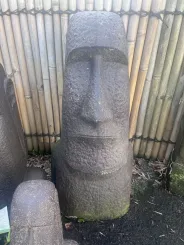 Moai head, 47x44x100cm Stone carved, 