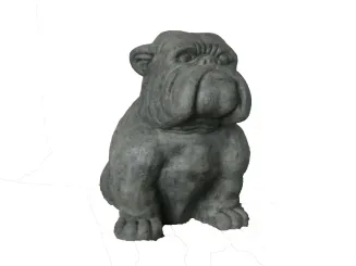 Sitzende Bulldogge, ca. 115 cm 