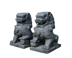 Tempel-Löwen 2er-Set, 75 cm 