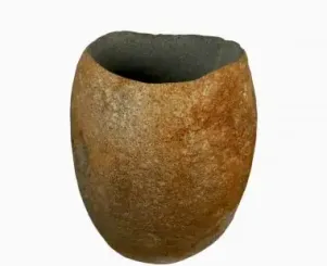 Pflanzgefäß, ausgehöhlter Stein, Größe ca. 35 cm 