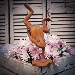Handstand Frosch, Rost, 24 cm 