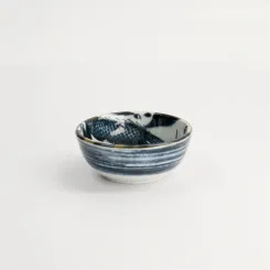 Japonism Dragon Dish 8.7x3.7cm 95ml Black 
