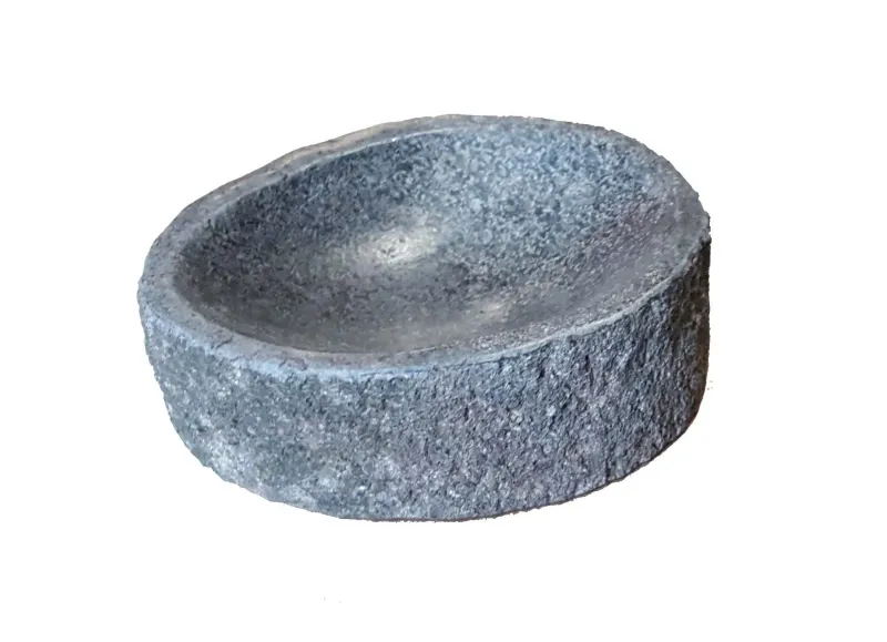 SALE - stone bowl, polished surface, size S - rounded 