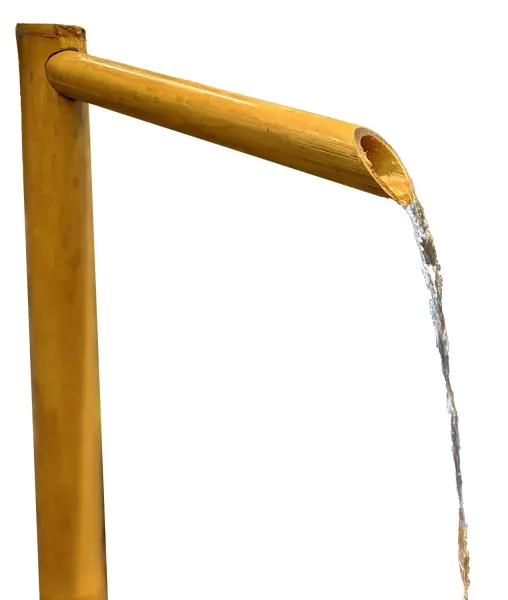 Bambus-Wasserspiel "Simple" 75cm Höhe, einschließlich Rohr. Natürlich. 