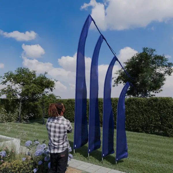 Original Balifahne, marineblau. Die Fahne ist in 3, 4, 5 und 6 Meter erhältlich. 