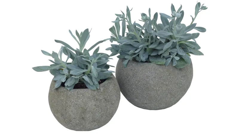 Pflanzgefäß, rund, geriffelt, 30 cm Ø 