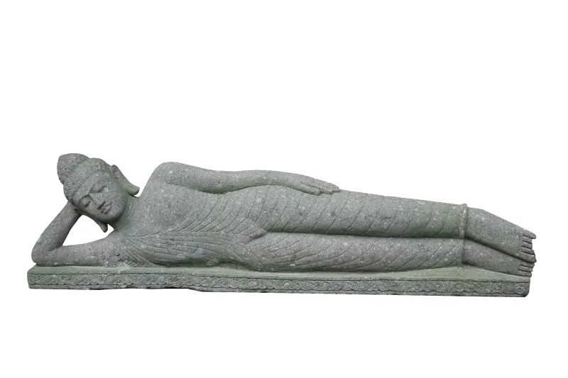 Reclining Buddha, Indian, 100 cm L 