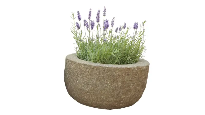 Trough, round, embossed outer surface, 40 cm Ø 