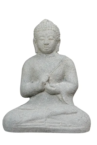 Seated Buddha, Indian, 13 cm h 